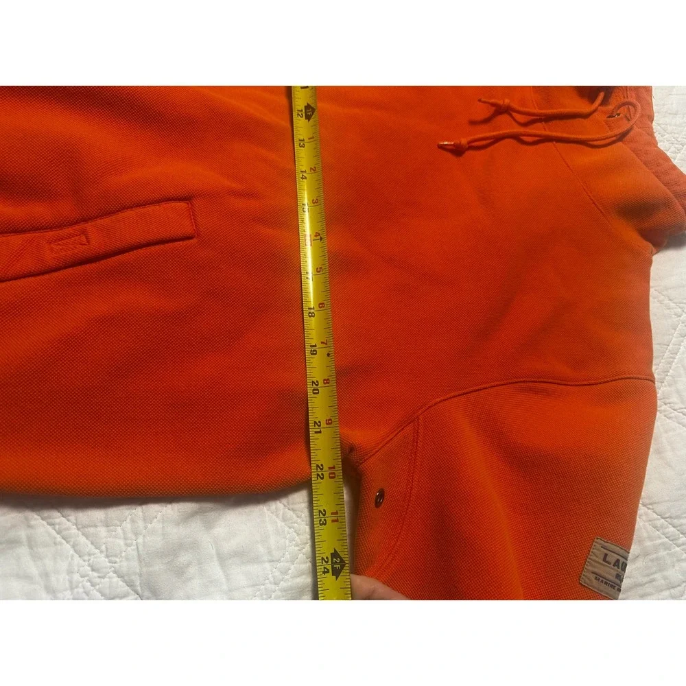Lauren Ralph Lauren Orange Marine Supply Co RL/67 Cowl Neck Hoodie Mens Large